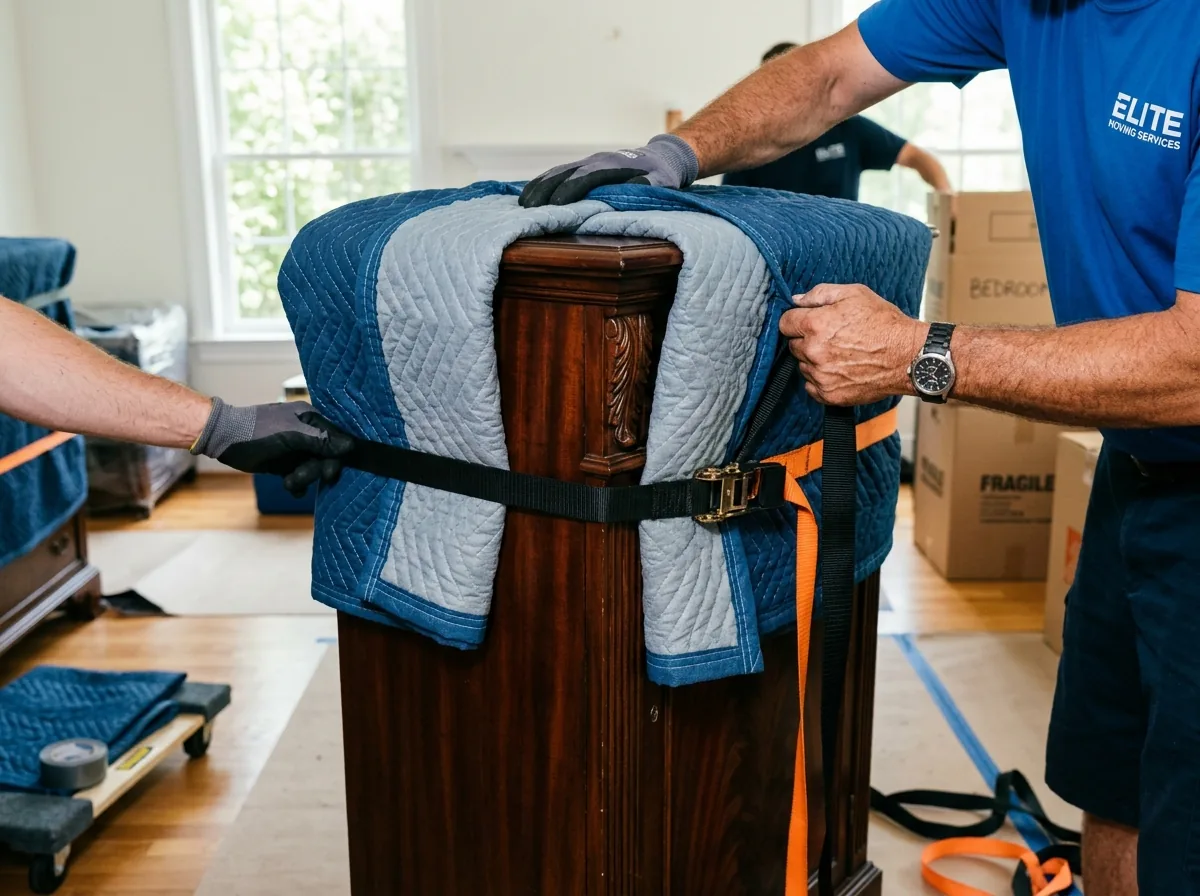 Mobilier protégé pour un déménagement